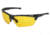 MCR Safety Dominator DM3, Black Frame, Black TPR, Max6 Anti-Fog Lens Coating, Amber, One Size, DM1334PF