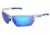 MCR Safety Dominator DM3 Series Safety Glasses, MAX36 Anti-Fog Lenses, Adjustable Wire Core Temples and Nose Piece, Blue Diamond Mirror, One Size, DM1328BDC