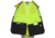 MCR Safety Hi Vis Reflective Safety Vest, ANSI Type R Class 2, 4in Silver Stripes, Zipper Front Closure, Fluorescent Lime, 5X, WCCL2MLSZX5