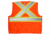MCR Safety Hi Vis Reflective Safety Vest, ANSI Type R Class 2, 4in Silver Stripes, Zipper Front Closure, Fluorescent Orange, 2X, SURVCS2POX2