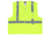 MCR Safety Hi Vis Reflective Safety Vest, ANSI Type R Class 2, Mesh with 2in Silver Stripes, Five Point Break Away Design, Fluorescent Lime, XL, RXCL2MLXL
