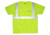 MCR Safety Hi Vis Safety Work T-Shirts, Soft Poly Jersey Knit, Short Sleeve and Tagless Design, ANSI 107 Type R Class 2, Fluorescent Lime, Fluorescent Lime, 4X, STSCL2SLX4