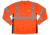 MCR Safety Hi Vis Safety Work T-Shirts, Soft Poly Birdseye Mesh, Long Sleeve and Tagless Design, ANSI 107 Type R Class 3, Fluorescent Orange, 3X, LSTSCL3MOX3