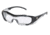 MCR Safety HL1 Series Safety Glasses, Anti-Fog Lens, Non-Slip TPR Temples and Nose Piece, Extended Brow Guard, Clear, One Size, HL110AF