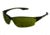 MCR Safety Law LW2 Series Welding Filter Shade 5.0 Dark Safety Glasses, Soft Secure TPR Nose Piece and Temple Inserts, Dielectric with No Metal Pieces, Green Filter 5.0, One Size, LW2150