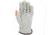 MCR Safety Leather Drivers Work Gloves, CV Grade Grain Pigskin, Fingertips and Watch Your Hands Logo, Keystone Thumb, Beige, Medium, 3413HVIM