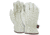 MCR Safety Leather Drivers Work Gloves, Premium Grade Unlined Grain Pigskin, Keystone Thumb, Beige, Medium, 3411M
