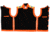 MCR Safety Luminator Break Away Body Warmer, ANSI Class 2 &amp; CSA Class 2, Water Resistant, Insulated, Fleece Liner, Fluorescent Orange, L, BWCCS2SBOL