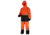 MCR Safety Luminator Breathable Poly/PU Class 3 Jacket, Silver Reflective, Fluorescent Orange, L, 591SJHL