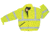 MCR Safety Luminator Hi-Vis Insulated Jacket, Attached Drawstring Hood, Silver Reflective Stripes, Fluorescent Lime, 4X, BMRCL3LX4