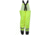 MCR Safety Luminator Hi Vis Lightweight Rain Pants, Poly/PU, High Bib Pocket and Full Elastic Suspenders, ANSI 107 Class E, Fluorescent Lime, L, 508SBPL