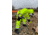 MCR Safety Luminator Hi Vis Lightweight Rain Pants, Poly/PU, High Bib Pocket and Full Elastic Suspenders, ANSI 107 Class E, Fluorescent Lime, L, 508SBPL