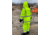 MCR Safety Luminator Hi Vis Lightweight Rain Jacket, Poly/PU, Detachable Hideaway, Hood with Drawstring, ANSI 107 Type R Class 3, Fluorescent Lime, 4X, 508SJX4