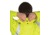 MCR Safety Luminator Hi Vis Long Waterproof Raincoat with Silver Reflective Stripes, .40mm PU/Cotton Poly, Blend Stretch, ANSI 107 Type R Class 3, Fluorescent Lime, XL, 518CXL
