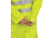 MCR Safety Luminator Hi Vis Long Waterproof Raincoat with Silver Reflective Stripes, .40mm PU/Cotton Poly, Blend Stretch, ANSI 107 Type R Class 3, Fluorescent Lime, XL, 518CXL
