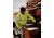 MCR Safety Luminator Reversible Bomber Jacket, PU/Cotton Poly,ANSI Class 3, Attached Hide-Away Hood, Fluorescent Lime, XL, BRCL3LXL
