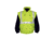 MCR Safety Luminator 4 in 1 Insulated Bomber Jacket, Zip Out Liner, Zip Off Outer Sleeves, Class 3, Fluorescent Lime, XL, BPCL3LXL