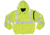 MCR Safety Luminator 4 in 1 Insulated Bomber Jacket, Zip Out Liner, Zip Off Outer Sleeves, Class 3, Fluorescent Lime, XL, BPCL3LXL