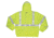 MCR Safety Luminator 4 in 1 Insulated Bomber Jacket, Zip Out Liner, Zip Off Outer Sleeves, Class 3, Fluorescent Lime, XL, BPCL3LXL