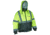 MCR Safety Luminator Two Tone Value Bomber Jacket, Class 3 Insulated, Silver Reflective Stripes, Fluorescent Lime, M, VBBCL3LM