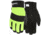 MCR Safety Mechanics Gloves, Synthetic Leather Palm with Silicone Dots, Thermosock Lined with Waterproof Bladder, Black, X - Large, 926XL