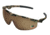 MCR Safety Mossy Oak DL1 Series Safety Glasses, Soft Clear TPR Nose Piece, Brown, One Size, MO11B
