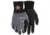 MCR Safety Ninja BNF Work Gloves, 15 Gauge Nylon/Spandex Shell, NFT Coated Palm and Fingertips, Black/Gray, X - Large, N96790XL