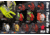 MCR Safety Predator Mechanics Work Gloves, Textured PVC Coated Synthetic Palm, Hi-Vis Spandex Back, Back of Hand Impact Protection, Red/Hi-Vis Lime, XX - Large, PD2901XXL