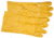 MCR Safety PVC Coated Work Gloves, Single Dipped with Smooth Yellow PVC, Soft Interlock Lining, 12in Length, Yellow, Large, 6612