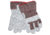 MCR Safety Split Leather Palm Work Gloves, Economy Grade Leather, 2.5in Starched Safety Cuff, Gray, Large, 1220S