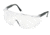 MCR Safety TC1 Series Safety Glasses, Generous Wrap Around Lens Coverage, Clear/ Frame Black, One Size, TC110