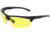 MCR Safety Tier1 T123 Tactical Gear Safety Glasses, Matte Black Frame, Amber MAX6 Superior Anti-Fog Lens, One Size, T12314P