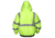 MCR Safety Two Tone Value Quilted Rain Jacket with Silver Reflective Stripes, ANSI 107 Class 3, Fluorescent Lime, XL, VBBQCL3LXL