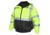 MCR Safety Two Tone Value Quilted Rain Jacket with Silver Reflective Stripes, ANSI 107 Class 3, Fluorescent Lime, S, VBBQCL3LS