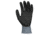 MCR Safety UltraTech Work Gloves, 15 Gauge Nylon Shell, HPT Palm and Fingertips, Black/Gray, Large, 9699L