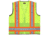 MCR Safety WCCL2MLSZM Hi Vis Reflective Safety Vest, ANSI Type R Class 2, 4in Silver Stripes, Zipper Front Closure, Fluorescent Lime, M, WCCL2MLSZM