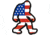 Merica Life BigFoot US Flag Patch, 2 x 3, BF-USF