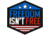 Merica Life Freedom Isnt Free Patch, 2.3 x 2.25, FIF
