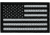 Merica Life Reflective US Flag Patch, Black/ White, 3 x 2in, REF-USFLAG-BW