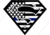 Merica Life SMan Shield PVC Patch with Thin Blue Line, 3.5 x 3, SMAN-USFLAG-SHIELD-GREY