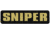 Merica Life Sniper Patch, Tan, 3.25 x .8, SNIPER-TAN