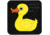 Merica Life Tactical Rubber Duck, Dont Touch My Duck PVC Patch, Gray/Yellow, 2.2 x 2.2, DTMD