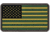 Merica Life US Flag Forward PVC Patch, Green, 3 x 2, USFLAG-FORW-GRN