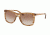 Michael Kors LEX MK2046 Sunglasses 323913-54 - Brown Floral Frame, Brown Peach Gradient Lenses