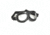 MIL-TEC British Raf Style Aviator Goggles, Black, Adjustable, 15610102