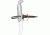 Muddy Single Screw In Hook, includes Caribiner, Black/Orange MTA-MH01