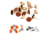 Muddy Trail Marking Tacks, Brown, Orange, White