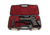 Negrini Hybri-Tech RMR Capable Locking Pistol Case, Black/Bordeaux, Full Size Pistol, 2039iR/6521