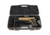 Negrini Hybri-Tech RMR Capable Locking Pistol Case, Gray/Black, Full Size Pistol, 2039iR/6524