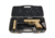 Negrini Hybri-Tech RMR Capable Locking Pistol Case, Gray/Black, Full Size Pistol, 2039iR/6524